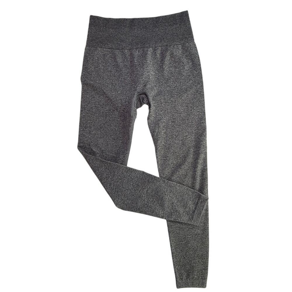 Vitality Formation Seamless Leggings Heather Gray Ribbed High Rise Sculpt Sz S